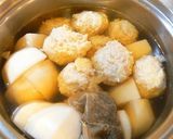 かぶと手作りつくねの含め煮作り方5写真