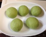 抹茶ベーグルin甘納豆♡チョコ作り方3写真
