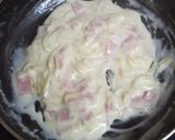 ベーコンのクリームスープパスタ作り方7写真