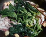 *イカとほうれん草の(トマト)パスタ*作り方3写真