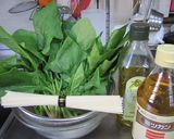 ほうれん草とそうめんのサラダ作り方1写真