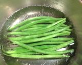 インゲンのガーリックチーズ炒め作り方1写真