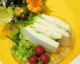蟹缶で☆蟹クリームチーズのオープンサンド作り方5写真