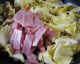 キャベツとハムのチーズカップ作り方2写真