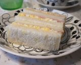 行楽に☆卵とハムのサンドイッチ作り方4写真