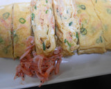 釜揚げ桜エビ、青ねぎ入り卵焼き作り方12写真