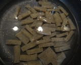 こんにゃくとわかめのネギ塩きんぴら作り方1写真