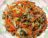あるもの晩御飯★ひき肉となすの中華炒め作り方5写真
