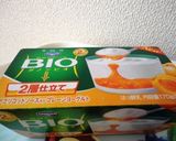 ダノンビオにキゥイをトッピング作り方1写真