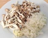 きのこチーズリゾット（ポルチーニ風味）作り方1写真
