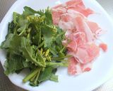 菜の花のバター醤油パスタ☆作り方1写真