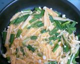 満腹☆えのき入りニラ玉の挽き肉あんかけ作り方3写真