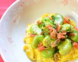 春のおつまみ✿空豆と桜エビの塩麹炒め作り方8写真