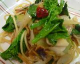 菜の花ＤＥペペロンチーノ☆作り方8写真