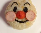 キャラ弁〜旬の筍ご飯で桜見るアンパンマン作り方4写真