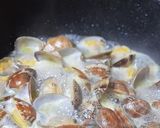 簡単！菜の花と筍のあさりの白ワイン蒸し作り方5写真