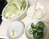 ムネ肉とキャベツのケチャップ煮作り方1写真