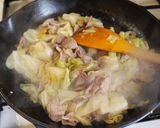 豚こまとキャベツのごま風味炒め作り方5写真