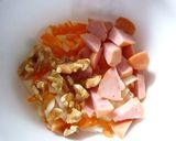 残り福♡　魚ニソと刻み野菜のトースト作り方2写真