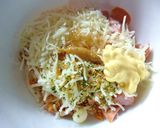 残り福♡　魚ニソと刻み野菜のトースト作り方3写真