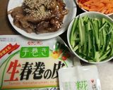 糀の酢入り、生春巻きにしました作り方3写真