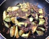 簡単‼ 茄子と挽肉の味噌炒め作り方5写真