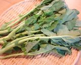 のらぼう菜の辛子酢醤油和え作り方1写真