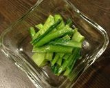 小松菜のからし酢味噌あえ❁作り方2写真