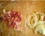 [一人前]　卵とじ豚丼　作り方1写真
