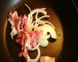 [一人前]　卵とじ豚丼　作り方2写真