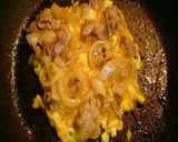 [一人前]　卵とじ豚丼　作り方5写真