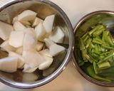 ✿鶏肉の旨味を使ったカブのスープ✿作り方1写真