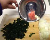 わかめとタラコのチャーハン作り方1写真
