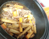 牛肉とごぼうと人参の煮物☆作り方5写真
