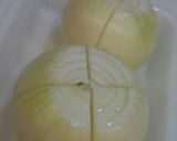 簡単！トマトと玉ねぎのレンジ蒸し作り方1写真