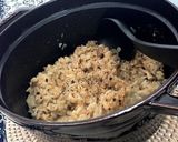 きのこチーズリゾット（ポルチーニ風味）作り方5写真