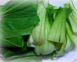 青梗菜としめじとベーコンの煮作り方3写真