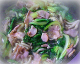 青梗菜としめじとベーコンの煮作り方8写真