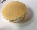 1歳誕生日ケーキ(バナナ入りパンケーキ)作り方10写真