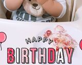 1歳誕生日ケーキ(バナナ入りパンケーキ)作り方13写真