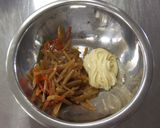 お手軽!! きんぴらごぼうサンド作り方1写真