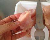 ムネ肉でジューシー唐揚げ☆半分工作！作り方1写真