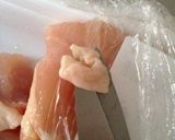 ムネ肉でジューシー唐揚げ☆半分工作！作り方2写真
