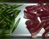 豚しゃぶとアスパラのゴマ和え作り方1写真
