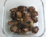 鶏レバーと砂肝の煮物作り方3写真
