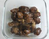 鶏レバーと砂肝の煮物作り方3写真