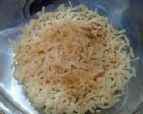 水菜と鶏味噌つくねのシンプルパスタ☆作り方1写真