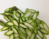 ゆでアスパラの卵とじ♪お弁当にも作り方1写真
