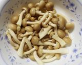 小松菜とぶなしめじのインスタントラーメン作り方2写真