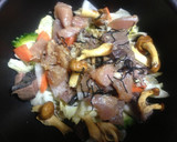 鰹と鶏と野菜のパスタ　餡かけ塩焼きそば風作り方2写真